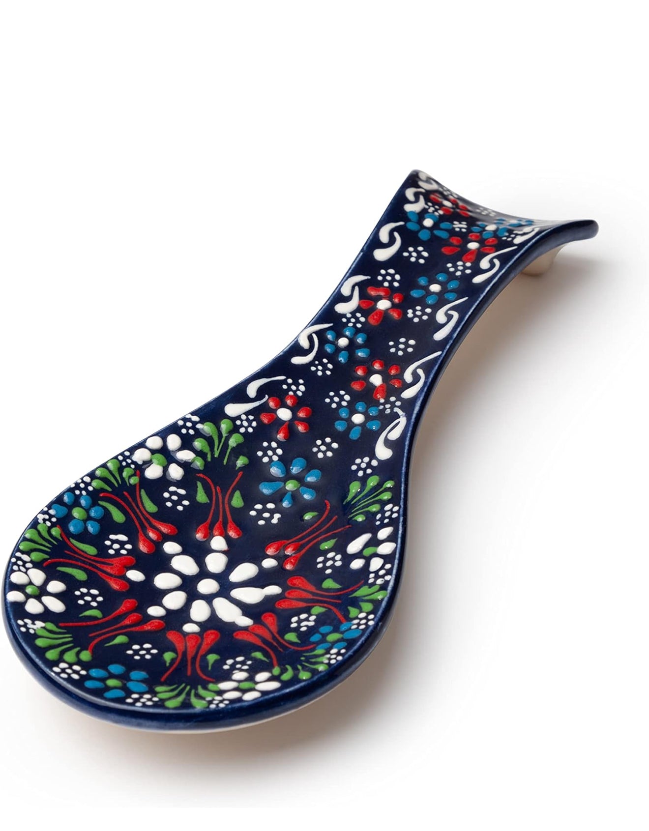 Hand Made Turkish Ceramic Spoon Rest Dantel