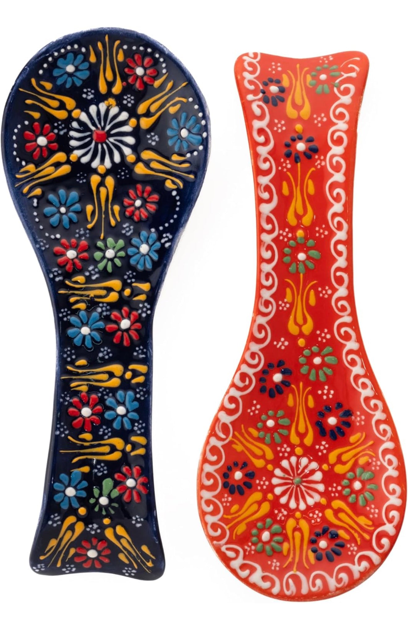 Hand Made Turkish Ceramic Spoon Rest Dantel
