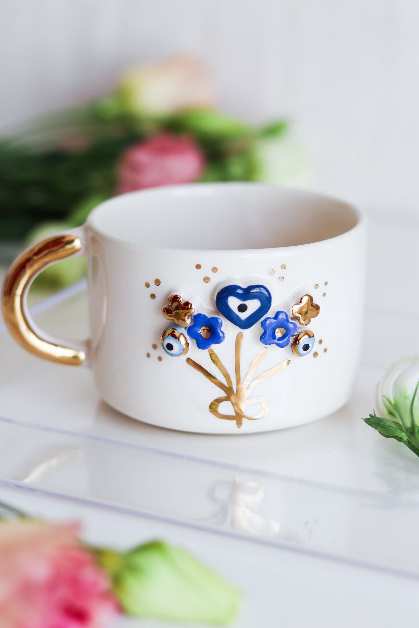 Evil Eye Flower Bouquet Mug