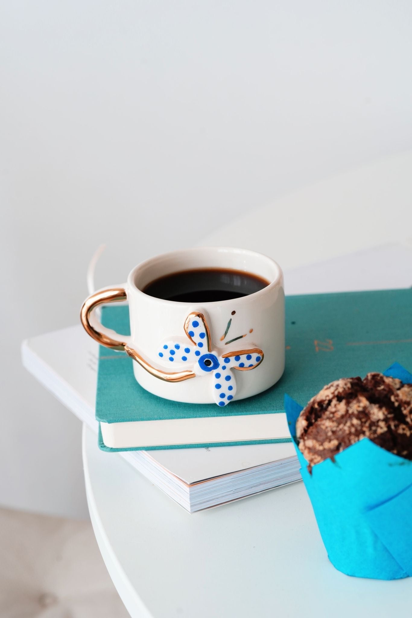 White Dragonfly Mug