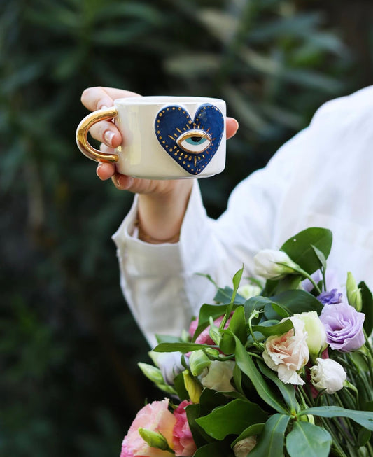 Evil Eye Heart Mug