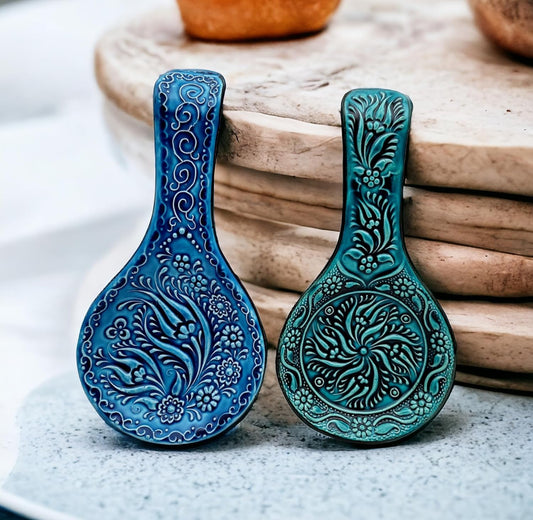 Handmade Turkish Ceramic Spoon Rest
