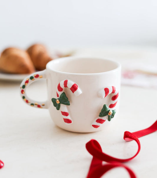 Candy Cane Christmas Mug