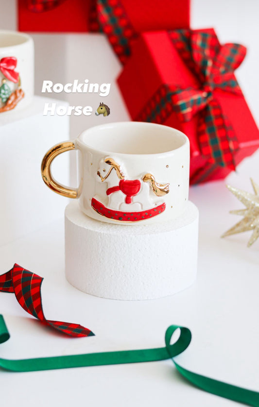 Rocking Horse Christmas Mug