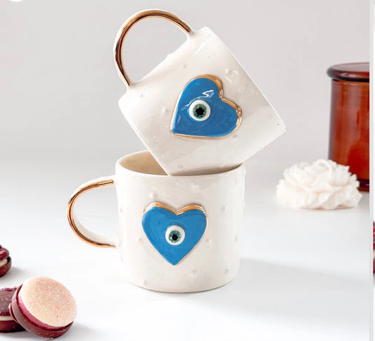 Nazar Heart Light Blue mug