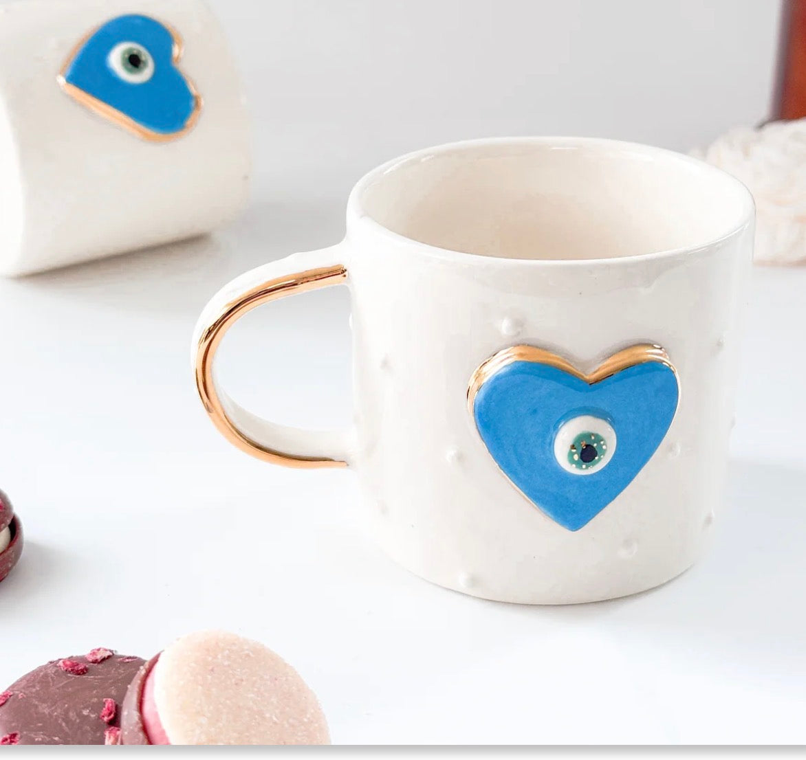 Nazar Heart Light Blue mug