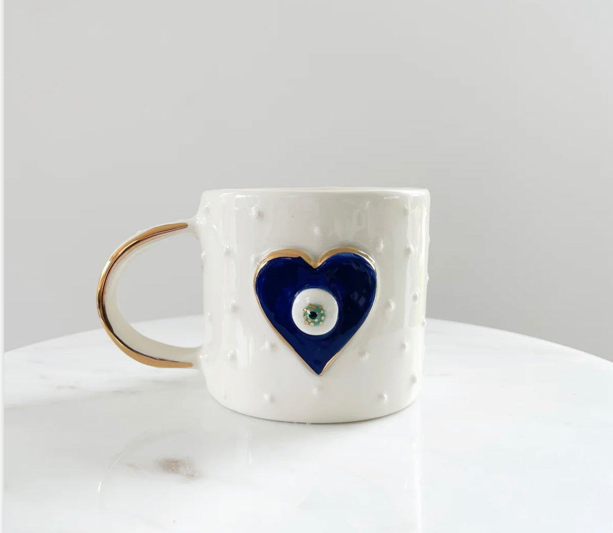 Nazar Heart Dark Blue mug