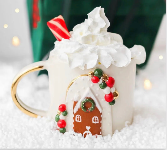 Christmas Beaded Home Mug