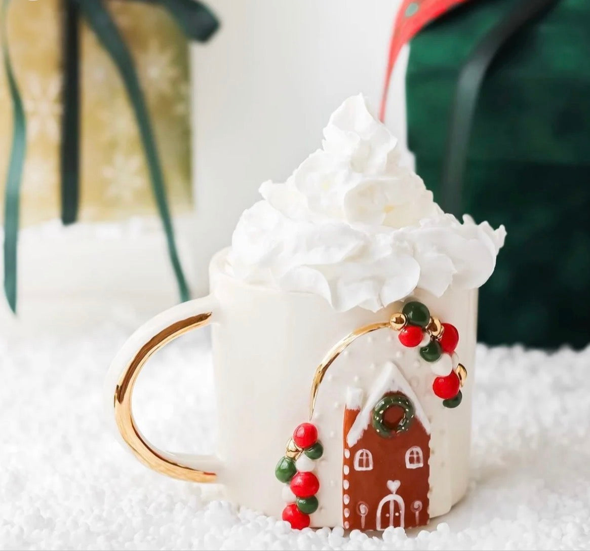 Christmas Beaded Home Mug