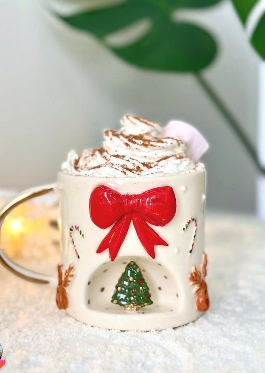 Christmas Tree with Bow mug