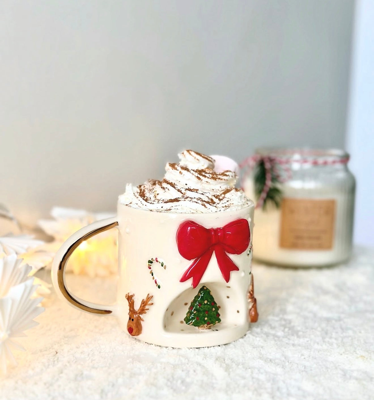 Christmas Tree with Bow mug