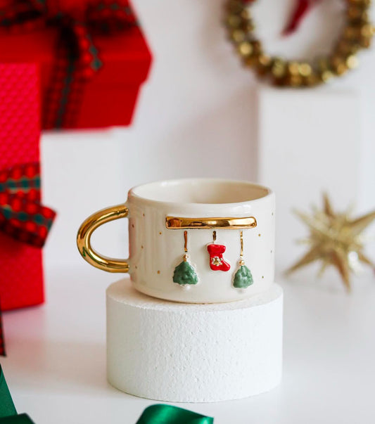 Hanging Christmas decors mug